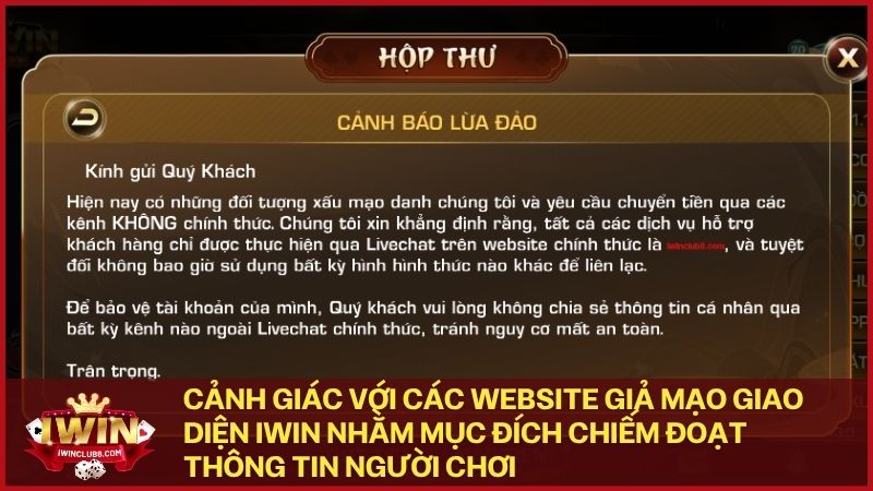 Cảnh giác với các chiêu trò tặng Giftcode giả để lừa người chơi nạp tiền tại Iwin