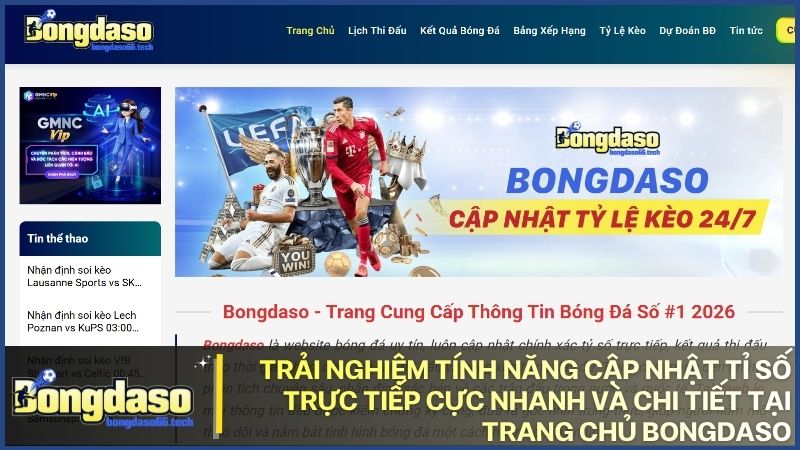 Hệ thống thông số kỹ thuật chi tiết giúp game thủ đưa ra những nhận định bóng đá chính xác.